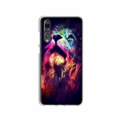 Husa personalizata tip carcasa HQPrint pentru Huawei P20, model Celestial Lion, multicolor, S1D1M0002