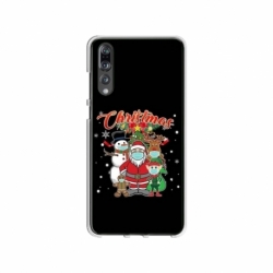 Husa personalizata tip carcasa HQPrint pentru Huawei P20, model Covid Christmas, multicolor, S1D1M0054