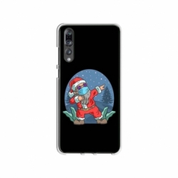Husa personalizata tip carcasa HQPrint pentru Huawei P20, model Covid Santa, multicolor, S1D1M0055