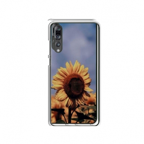 Husa personalizata tip carcasa HQPrint pentru Huawei P20, model Sunflower 1, multicolor, S1D1M0193