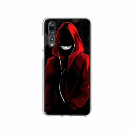 Husa personalizata tip carcasa HQPrint pentru Huawei P20, model Evil Hoodie Man, multicolor, S1D1M0197