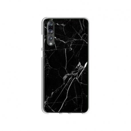 Husa personalizata tip carcasa HQPrint pentru Huawei P20, model Black Marble, multicolor, S1D1M0229