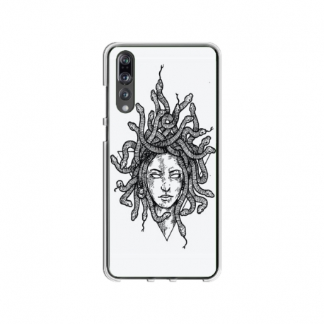Husa personalizata tip carcasa HQPrint pentru Huawei P20, model Medusa 2, multicolor, S1D1M0230