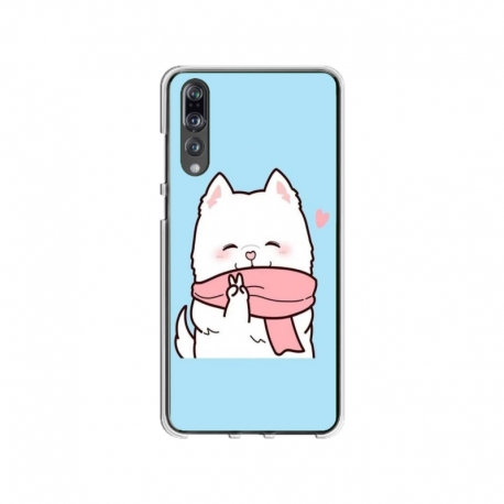 Husa personalizata tip carcasa HQPrint pentru Huawei P20, model Cute Puppy, multicolor, S1D1M0232