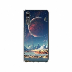 Husa personalizata tip carcasa HQPrint pentru Huawei P20, model Alien Planet, multicolor, S1D1M0264