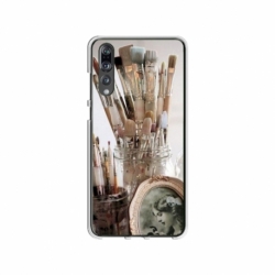 Husa personalizata tip carcasa HQPrint pentru Huawei P20, model Brush, multicolor, S1D1M0282