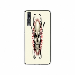 Husa personalizata tip carcasa HQPrint pentru Huawei P20, model Skull 1, multicolor, S1D1M0284