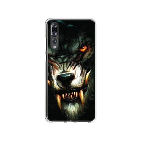 Husa personalizata tip carcasa HQPrint pentru Huawei P20, model Wolf, multicolor, S1D1M0286