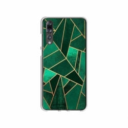 Husa personalizata tip carcasa HQPrint pentru Huawei P20, model Emerald, multicolor, S1D1M0287