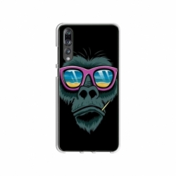 Husa personalizata tip carcasa HQPrint pentru Huawei P20, model Gorilla, multicolor, S1D1M0288