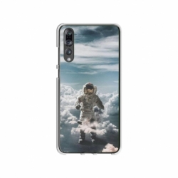 Husa personalizata tip carcasa HQPrint pentru Huawei P20, model Astronaut in the Clouds, multicolor, S1D1M0290