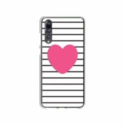 Husa personalizata tip carcasa HQPrint pentru Huawei P20, model Heart, multicolor, S1D1M0291