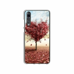 Husa personalizata tip carcasa HQPrint pentru Huawei P20, model Heart Tree, multicolor, S1D1M0293