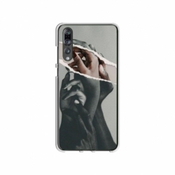 Husa personalizata tip carcasa HQPrint pentru Huawei P20, model Black and White Hands, multicolor, S1D1M0300