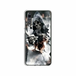 Husa personalizata tip carcasa HQPrint pentru Huawei P20, model Skeleton Cards, multicolor, S1D1M0301