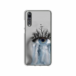 Husa personalizata tip carcasa HQPrint pentru Huawei P20, model Teary Eye, multicolor, S1D1M0307