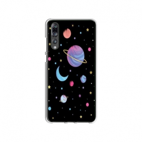Husa personalizata tip carcasa HQPrint pentru Huawei P20, model Colorful 6, multicolor, S1D1M0311