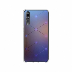 Husa personalizata tip carcasa HQPrint pentru Huawei P20, model Square, multicolor, S1D1M0315