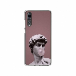 Husa personalizata tip carcasa HQPrint pentru Huawei P20, model Bubble Gum Statue, multicolor, S1D1M0317