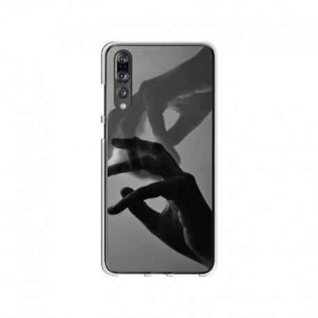 Husa personalizata tip carcasa HQPrint pentru Huawei P20, model Hand Reach, multicolor, S1D1M0318