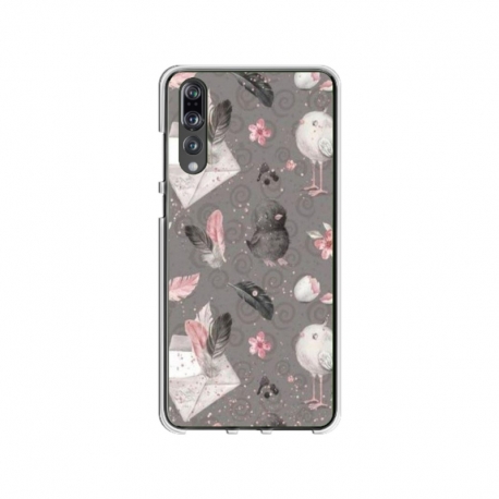 Husa personalizata tip carcasa HQPrint pentru Huawei P20, model Abstract 1, multicolor, S1D1M0321