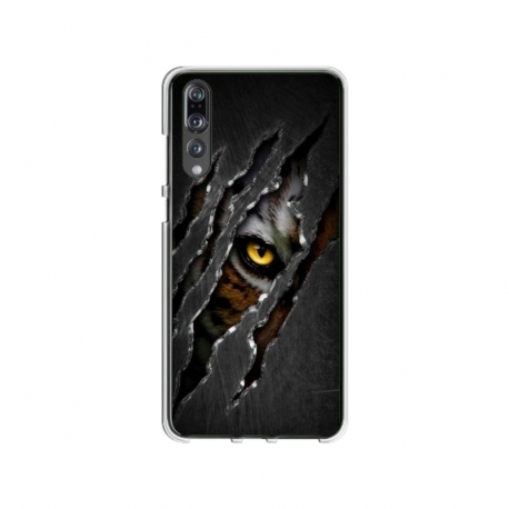 Husa personalizata tip carcasa HQPrint pentru Huawei P20, model Hidden Tiger, multicolor, S1D1M0332