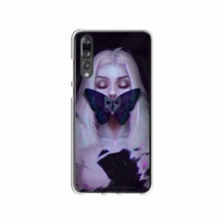 Husa personalizata tip carcasa HQPrint pentru Huawei P20, model Butterfly Mouth 1, multicolor, S1D1M0351