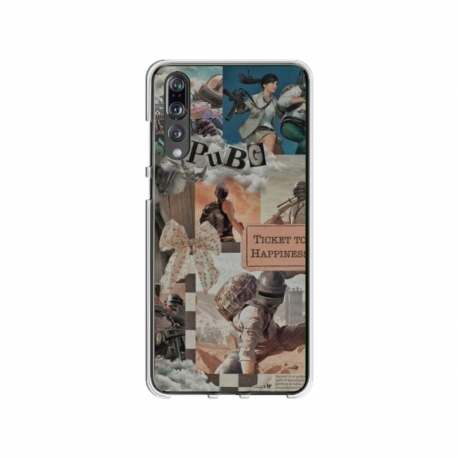 Husa personalizata tip carcasa HQPrint pentru Huawei P20, model PUBG 2, multicolor, S1D1M0363