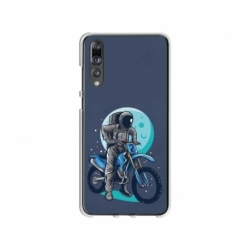 Husa personalizata tip carcasa HQPrint pentru Huawei P20, model Biker Astronaout, multicolor, S1D1M0375