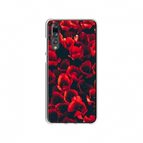 Husa personalizata tip carcasa HQPrint pentru Huawei P20, model Flowers 24, multicolor, S1D1M0386