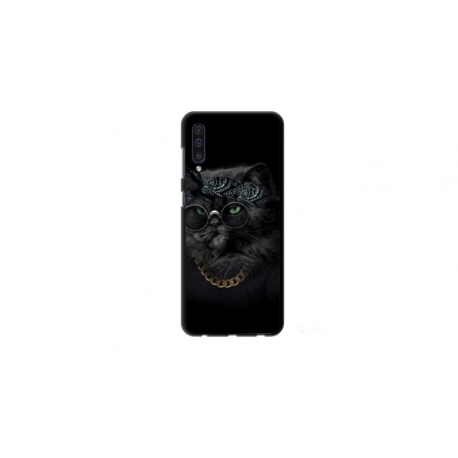 Husa personalizata tip carcasa HQPrint pentru Huawei P30 Lite, model Black Cat 4, multicolor, S1D1M0097