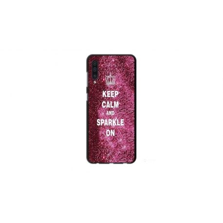 Husa personalizata tip carcasa HQPrint pentru Huawei P30 Lite, model Keep Calm and Sparkle On, multicolor, S1D1M0252