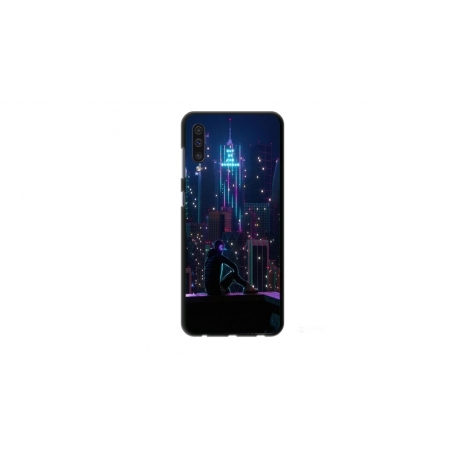 Husa personalizata tip carcasa HQPrint pentru Huawei P30 Lite, model Neon City, multicolor, S1D1M0260