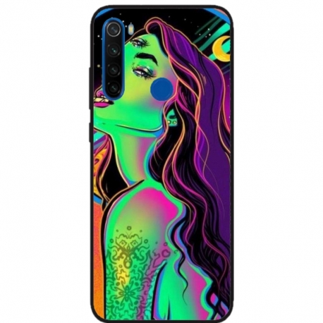 Husa personalizata tip carcasa HQPrint pentru Huawei P40 Lite E, model Colorful Girl, multicolor, S1D1M0249