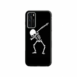 Husa personalizata tip carcasa HQPrint pentru Huawei P40 Lite, model Dab Skeleton, multicolor, S1D1M0034