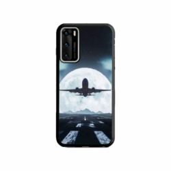 Husa personalizata tip carcasa HQPrint pentru Huawei P40 Lite, model Moon Landing, multicolor, S1D1M0077