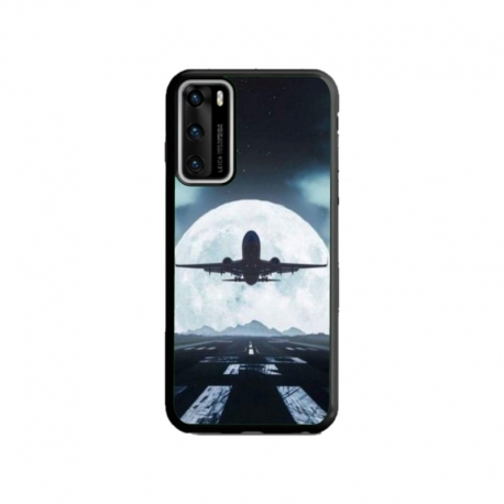 Husa personalizata tip carcasa HQPrint pentru Huawei P40 Lite, model Moon Landing, multicolor, S1D1M0077