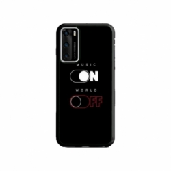 Husa personalizata tip carcasa HQPrint pentru Huawei P40 Lite, model Phone On World Off, multicolor, S1D1M0131