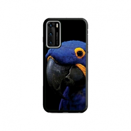 Husa personalizata tip carcasa HQPrint pentru Huawei P40 Lite, model Blue Parrot, multicolor, S1D1M0145
