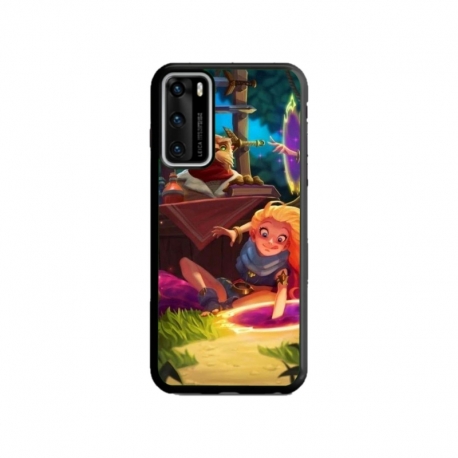 Husa personalizata tip carcasa HQPrint pentru Huawei P40 Lite, model Tangled, multicolor, S1D1M0150