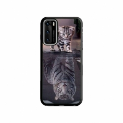 Husa personalizata tip carcasa HQPrint pentru Huawei P40 Lite, model Tiger, multicolor, S1D1M0242