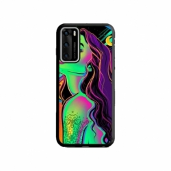 Husa personalizata tip carcasa HQPrint pentru Huawei P40 Lite, model Colorful Girl, multicolor, S1D1M0249