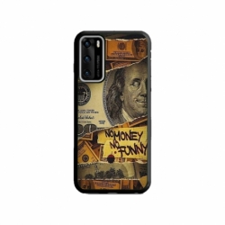 Husa personalizata tip carcasa HQPrint pentru Huawei P40 Lite, model No Money No Funny, multicolor, S1D1M0262