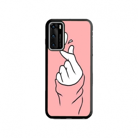 Husa personalizata tip carcasa HQPrint pentru Huawei P40 Lite, model Heart Snap, multicolor, S1D1M0285