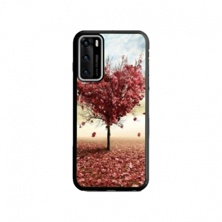 Husa personalizata tip carcasa HQPrint pentru Huawei P40 Lite, model Heart Tree, multicolor, S1D1M0293