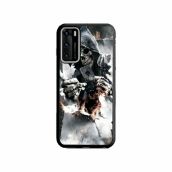 Husa personalizata tip carcasa HQPrint pentru Huawei P40 Lite, model Skeleton Cards, multicolor, S1D1M0301