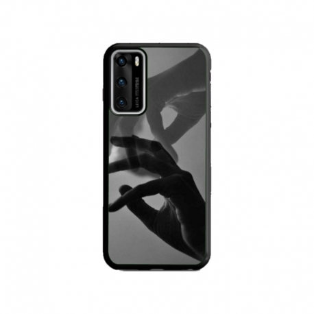 Husa personalizata tip carcasa HQPrint pentru Huawei P40 Lite, model Hand Reach, multicolor, S1D1M0318