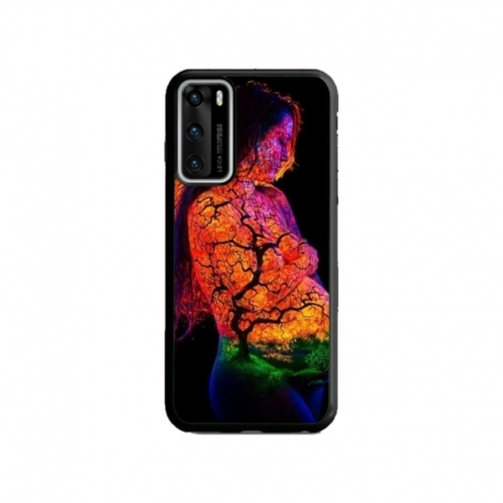 Husa personalizata tip carcasa HQPrint pentru Huawei P40 Lite, model Colorful 7, multicolor, S1D1M0324