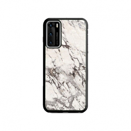 Husa personalizata tip carcasa HQPrint pentru Huawei P40 Lite, model White Marble, multicolor, S1D1M0325