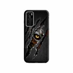 Husa personalizata tip carcasa HQPrint pentru Huawei P40 Lite, model Hidden Tiger, multicolor, S1D1M0332